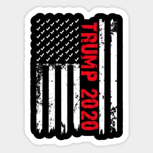 Trump 2020 American Flag Sticker